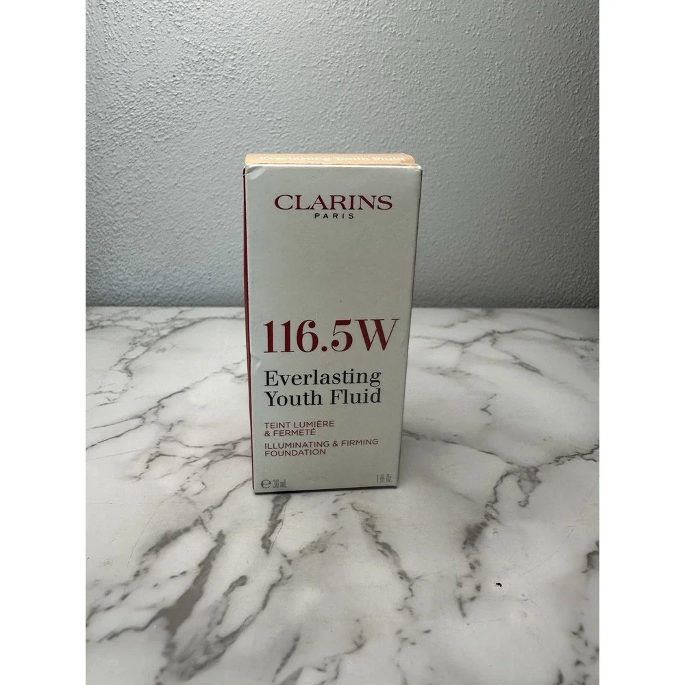 Clarins Everlasting‎ Youth Fluid Illuminating Firming Foundation 116.5W NEW 1oz